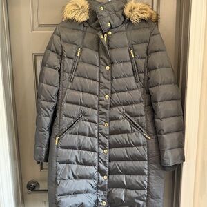 Michael Kors Puffer Coat with Fur Hood Medium